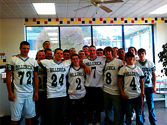 Billerica, MA high school football team - Billerica, MA - Mikey's Famous Roast Beef and Seafood - football team